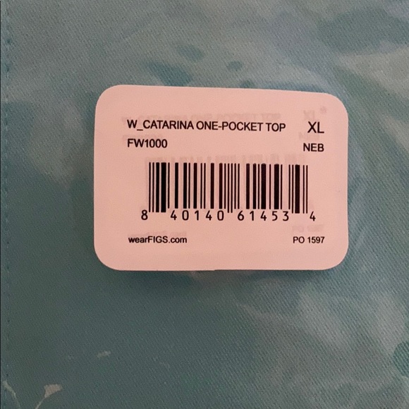 *LAST ONE!* XL Catarina One Pocket Top, Neon Blue - Picture 6 of 8